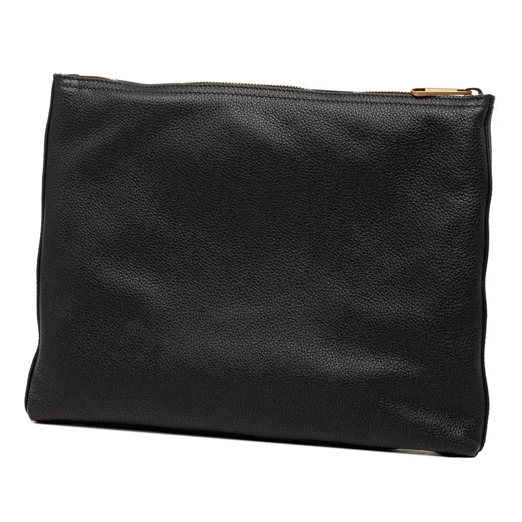 Gucci Medium Leather Logo Portfolio Clutch - 2