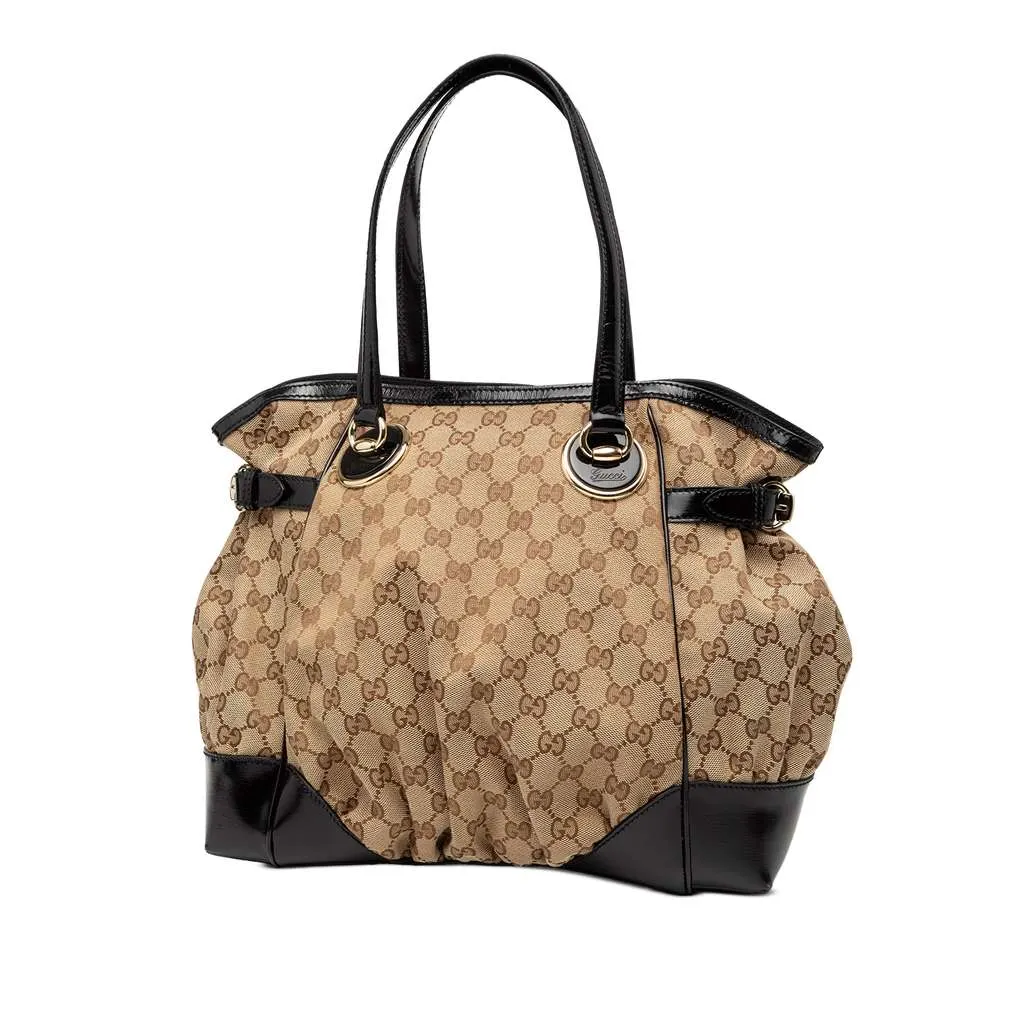 Gucci GG Canvas Full Moon Tote Brown Canvas Very good - Back View