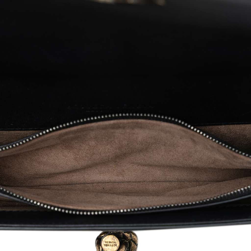 Bottega Veneta Karung Trimmed Knit Intrecciato Knot Clutch On Chain - 4