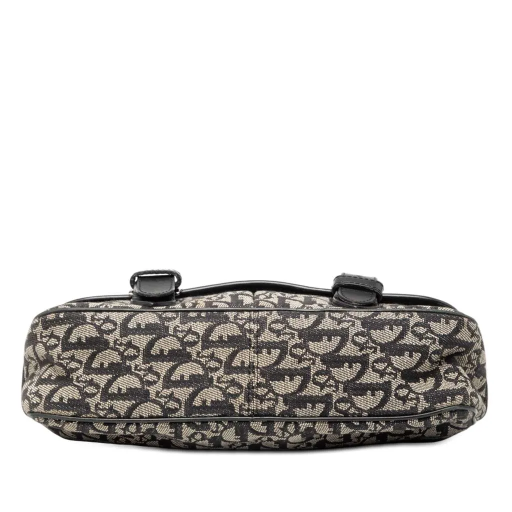 Dior Diorissimo Trotter Canvas Crossbody Black Canvas Good - Inside View