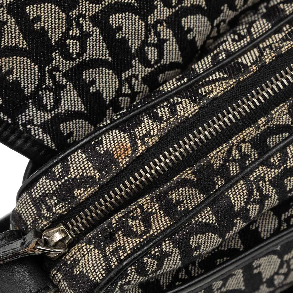 Dior Diorissimo Trotter Canvas Crossbody Black Canvas Good - Model View