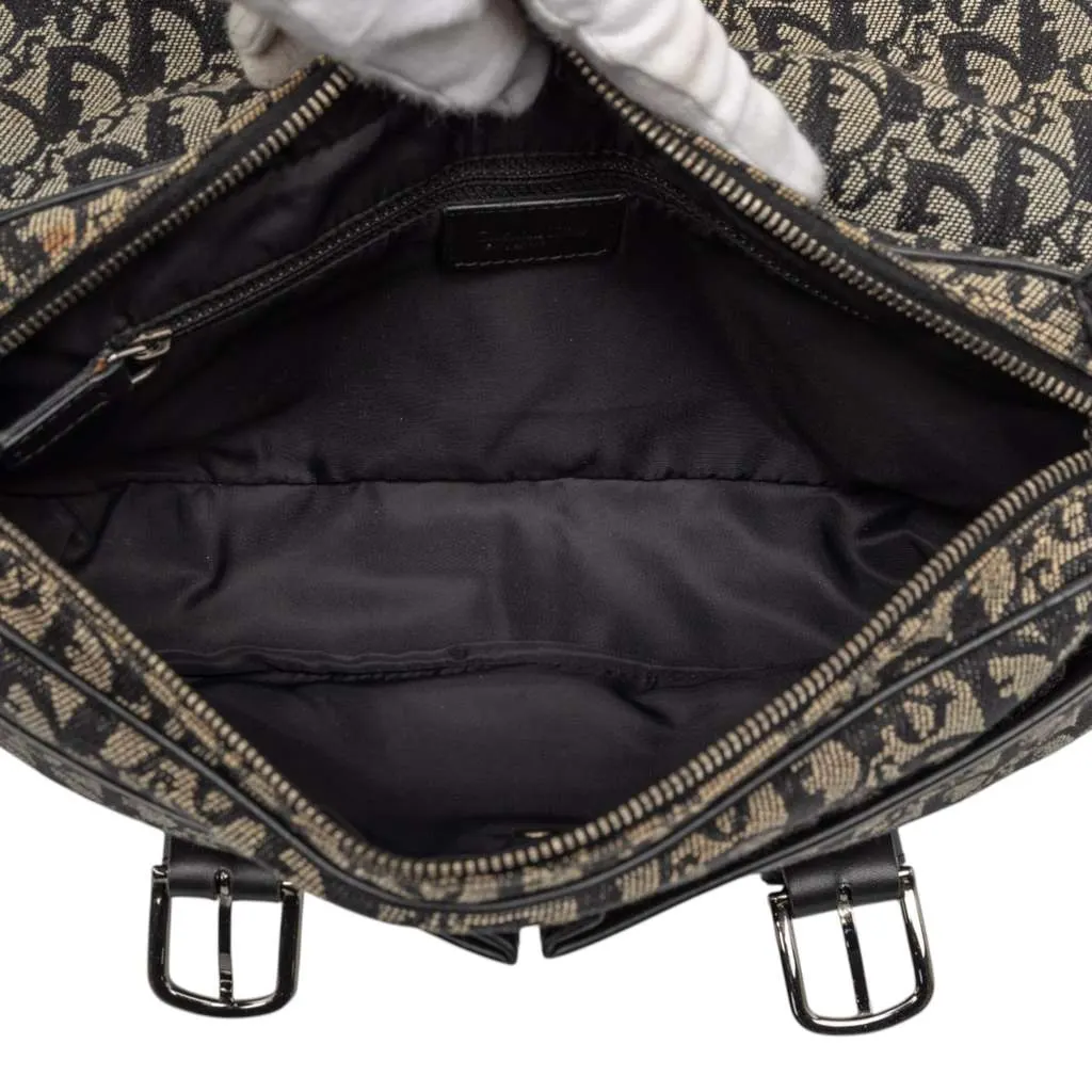 Dior Diorissimo Trotter Canvas Crossbody Black Canvas Good - Box View