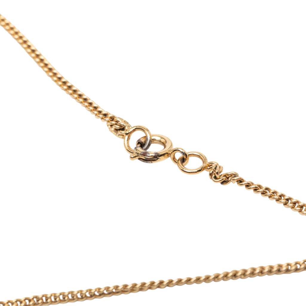 Chanel CC Gold Plated Enamel Camellia Pendant Necklace - 5