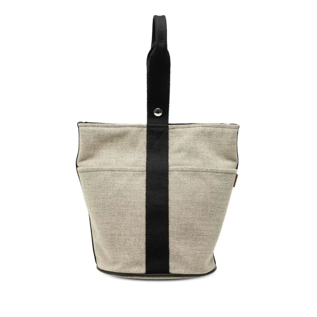 Hermès Toile Saxo MM Brown Canvas Very good - Front View