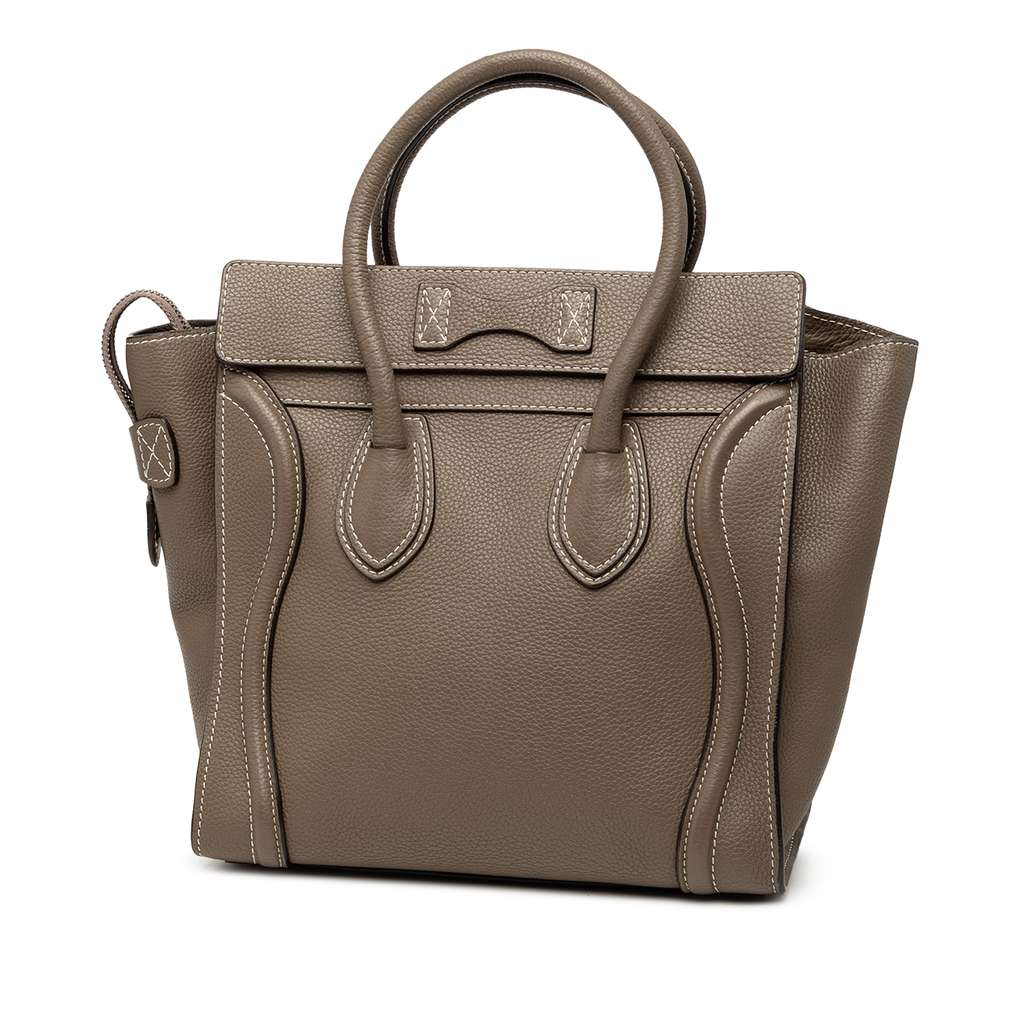 Celine Micro Drummed Calfskin Luggage Tote - 2