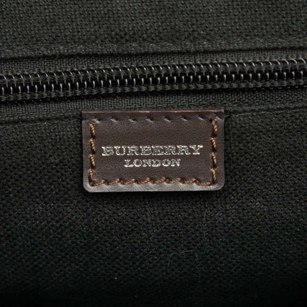 Burberry Smoke Check Coated Canvas and Leather Crossbody - 5