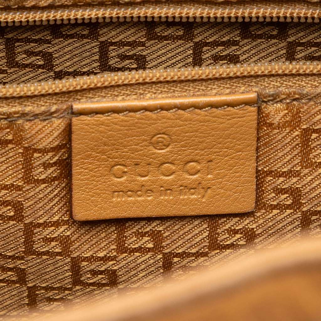Gucci Calfskin Bamboo Satchel - 5