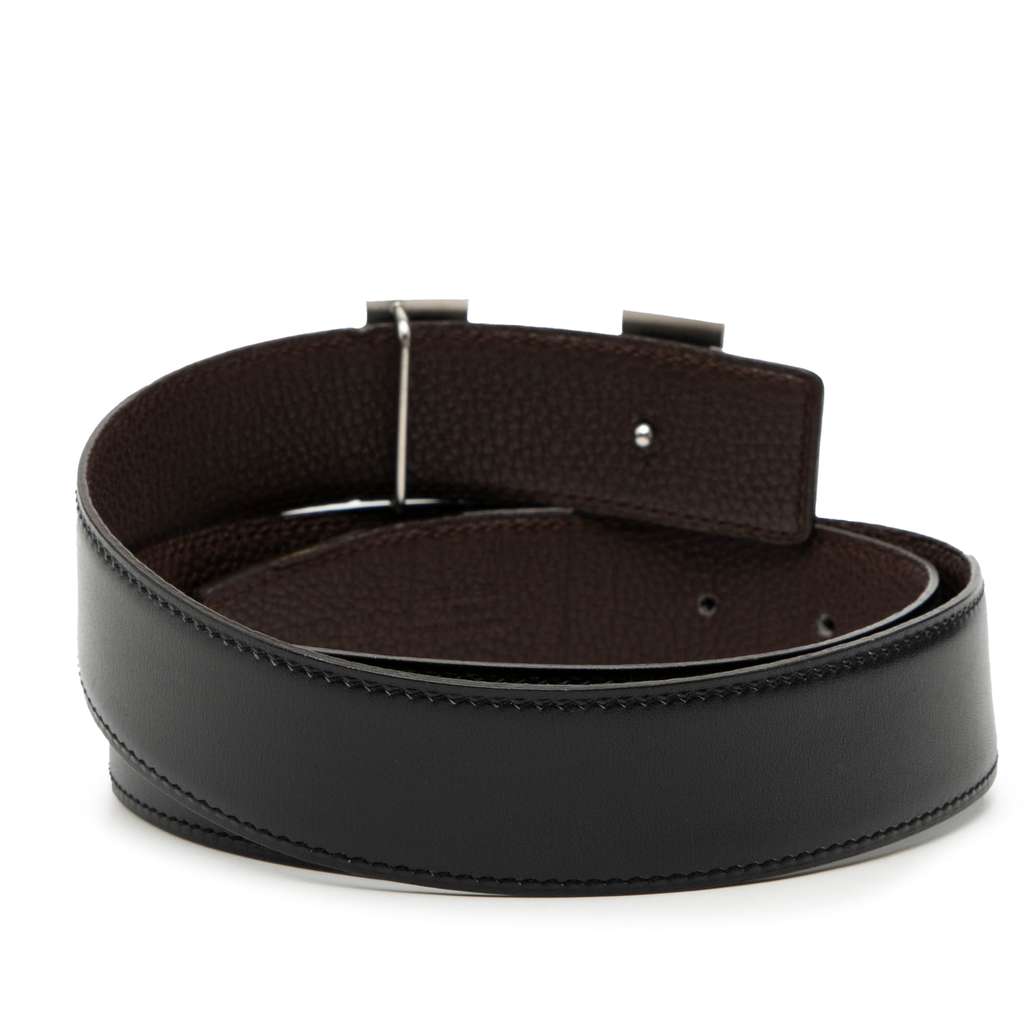 Hermès Swift and Togo Constance H Martelee Reversible Belt - 3