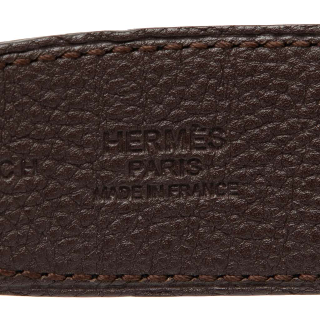 Hermès Swift and Togo Constance H Martelee Reversible Belt - 5