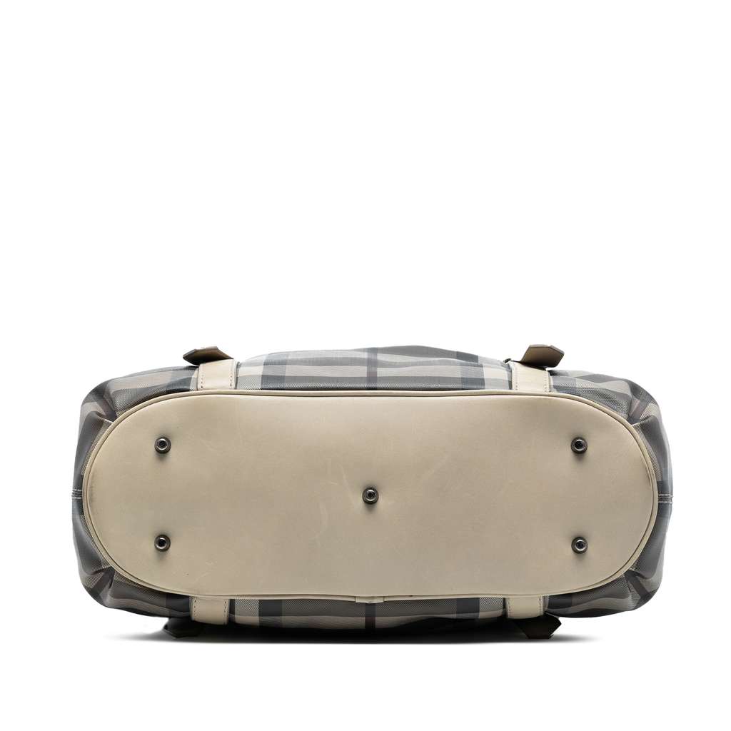 Burberry Smoke Check Coated Canvas Northfield Satchel - 3