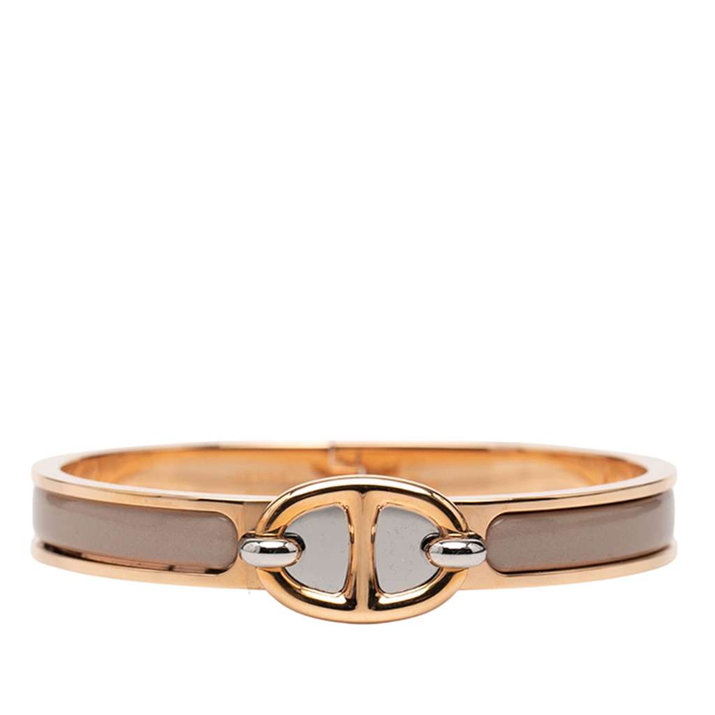 Hermès Mini Enamel Clic Chaine d'Ancre Bracelet PM