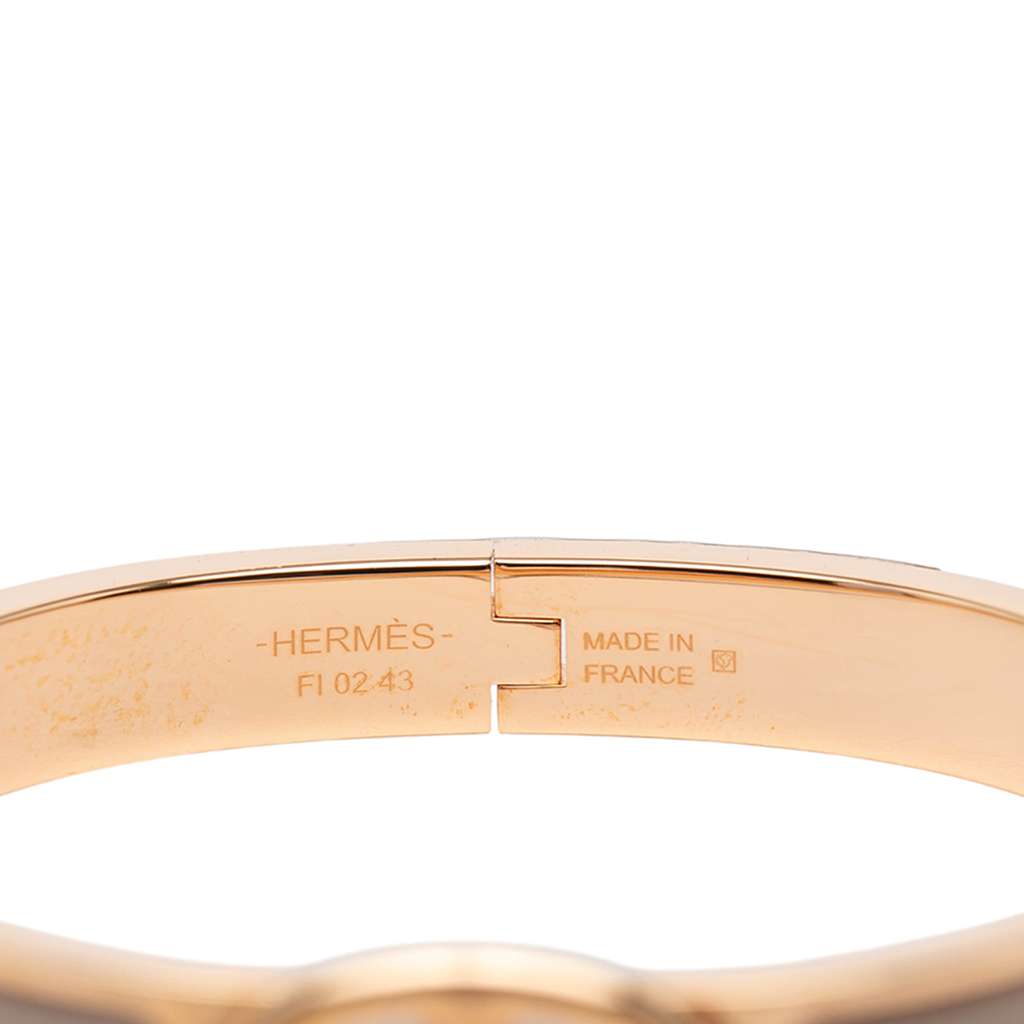 Hermès Mini Enamel Clic Chaine d'Ancre Bracelet PM - 4