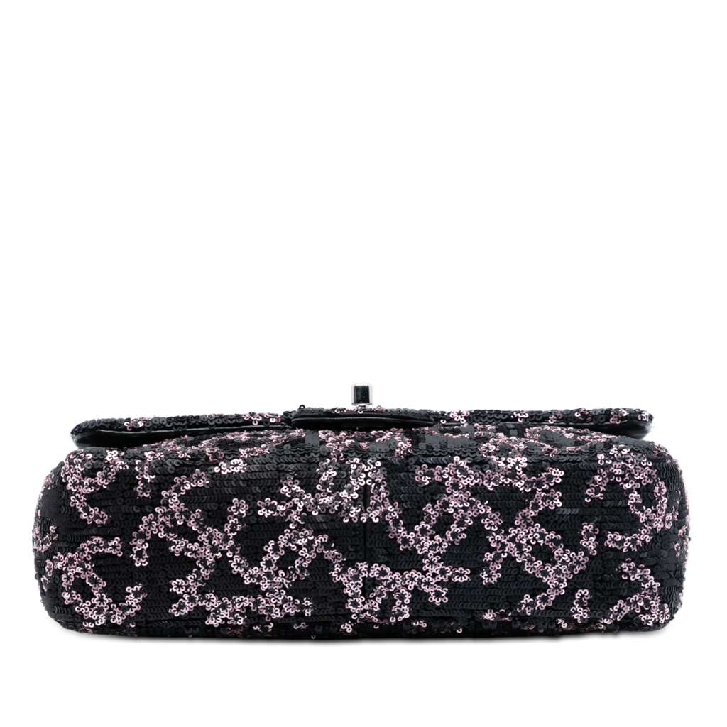 Chanel Medium CC Lambskin Sequin Single Flap - 3