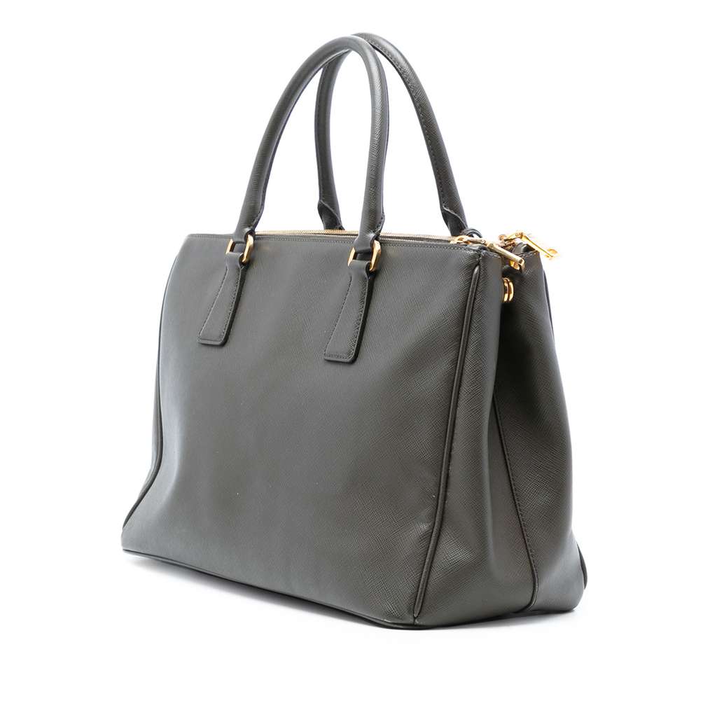 Prada Medium Saffiano Lux Galleria Double Zip Satchel - 2