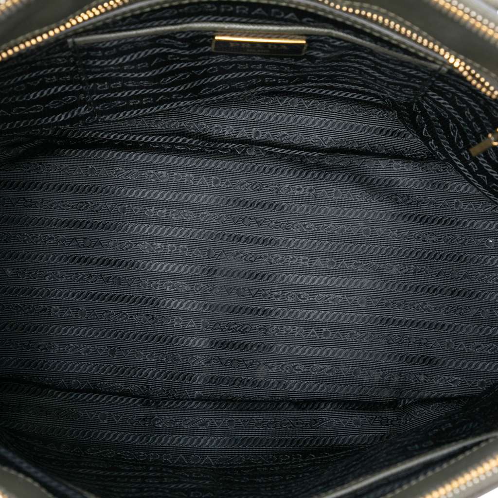 Prada Medium Saffiano Lux Galleria Double Zip Satchel - 4