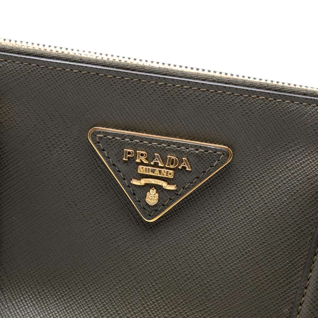 Prada Medium Saffiano Lux Galleria Double Zip Satchel - 5
