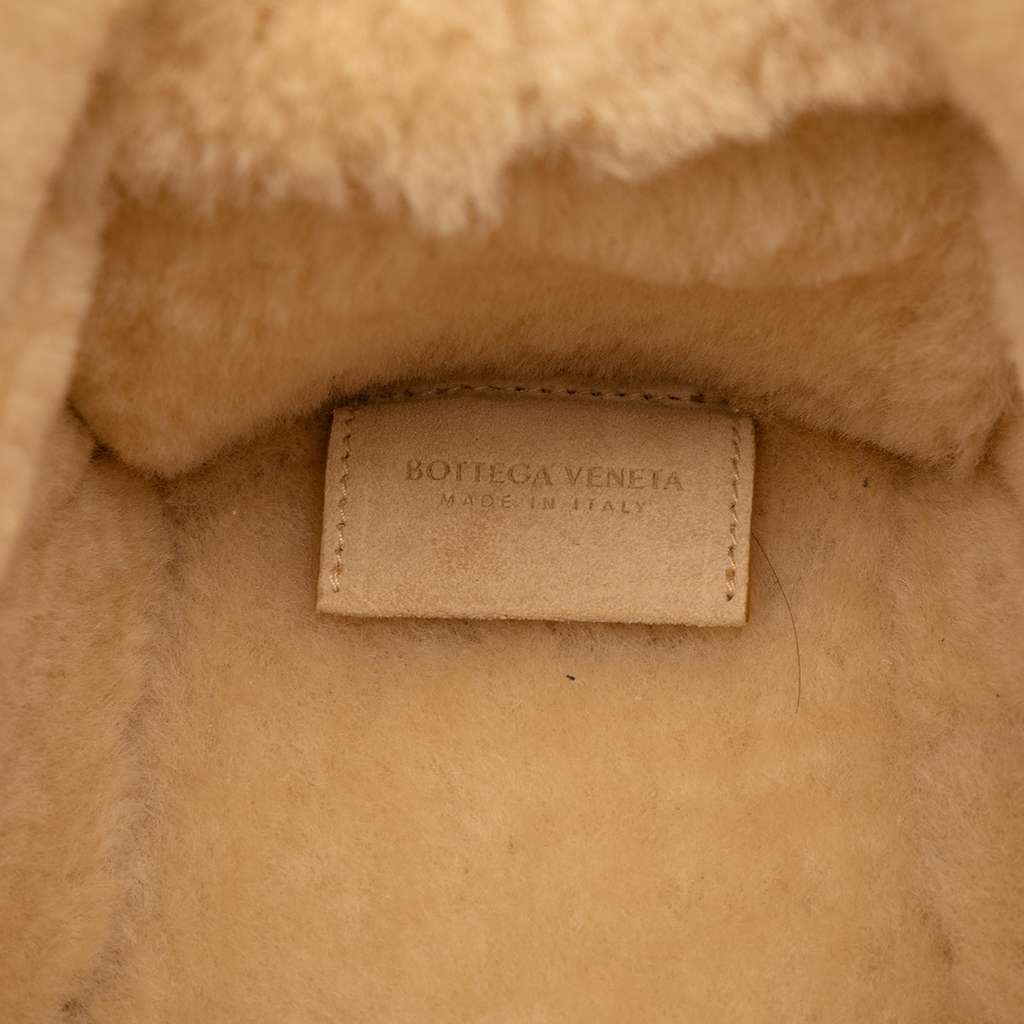 Bottega Veneta Small Suede and Shearling Maxi Intrecciato Arco Tote - 5