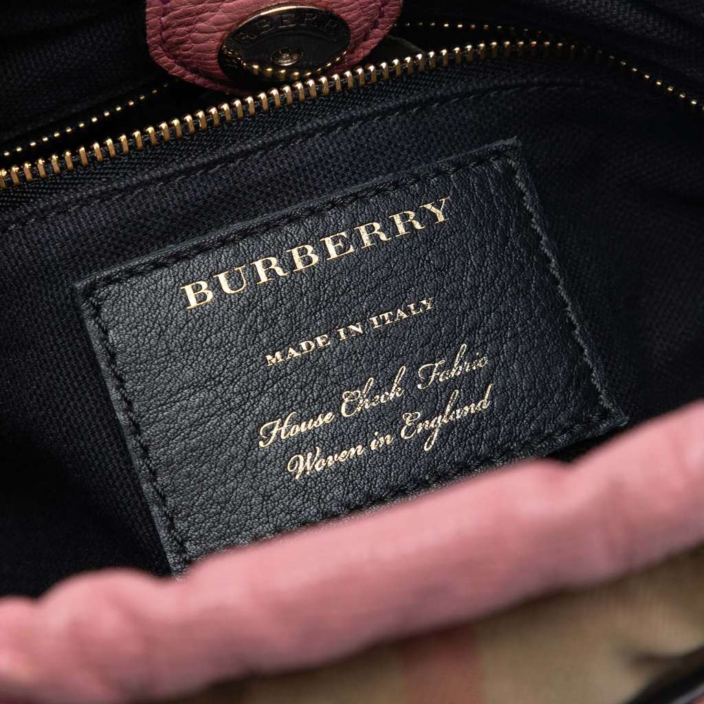 Burberry House Check Canvas and Calfskin Little Crush Crossbody - 5