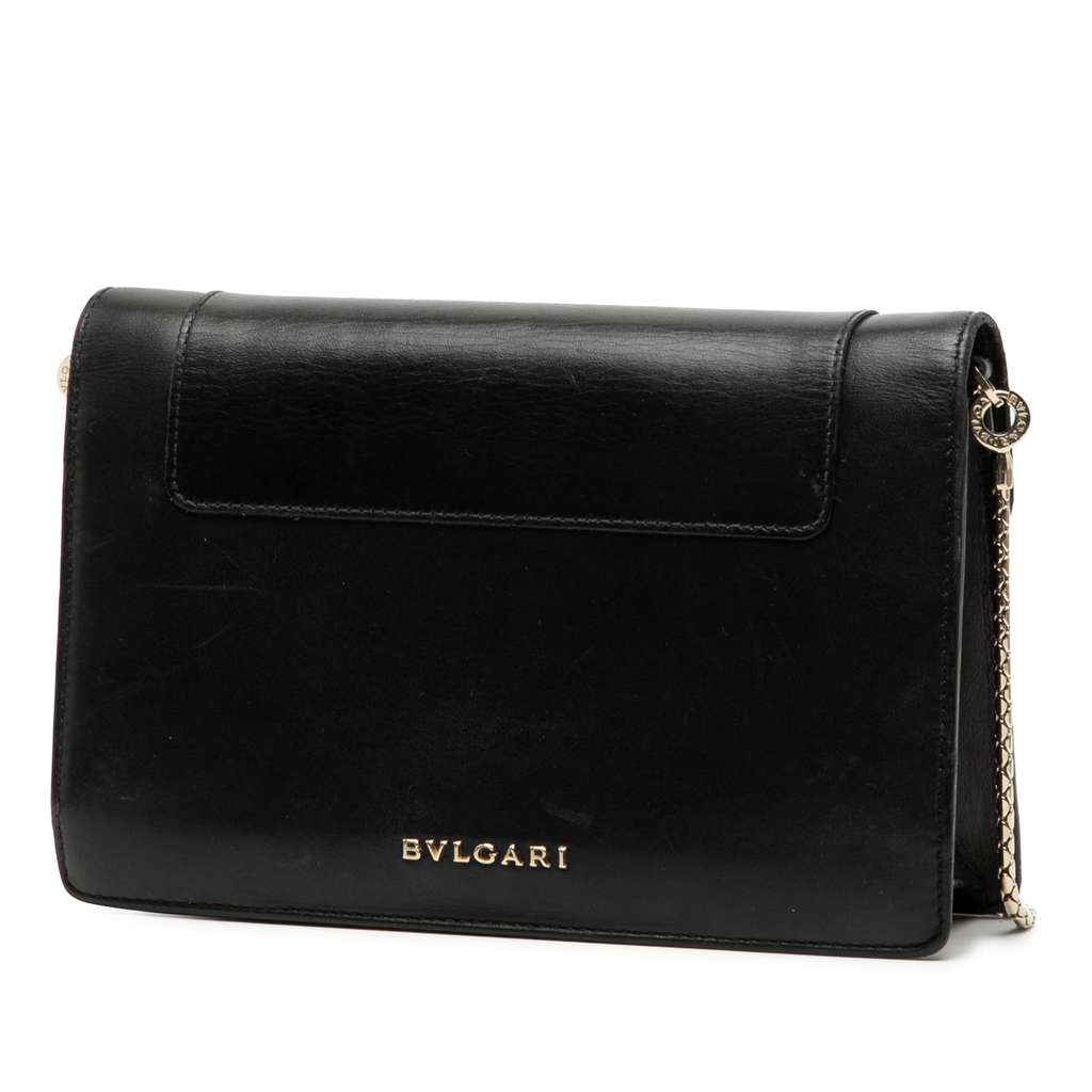 Bvlgari Leather Serpenti Forever Wallet On Chain - 2