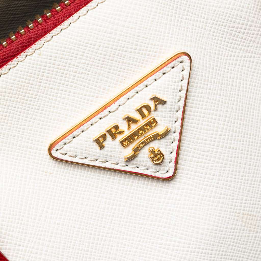 Prada Medium Bicolor Saffiano Lux Promenade Satchel - 5