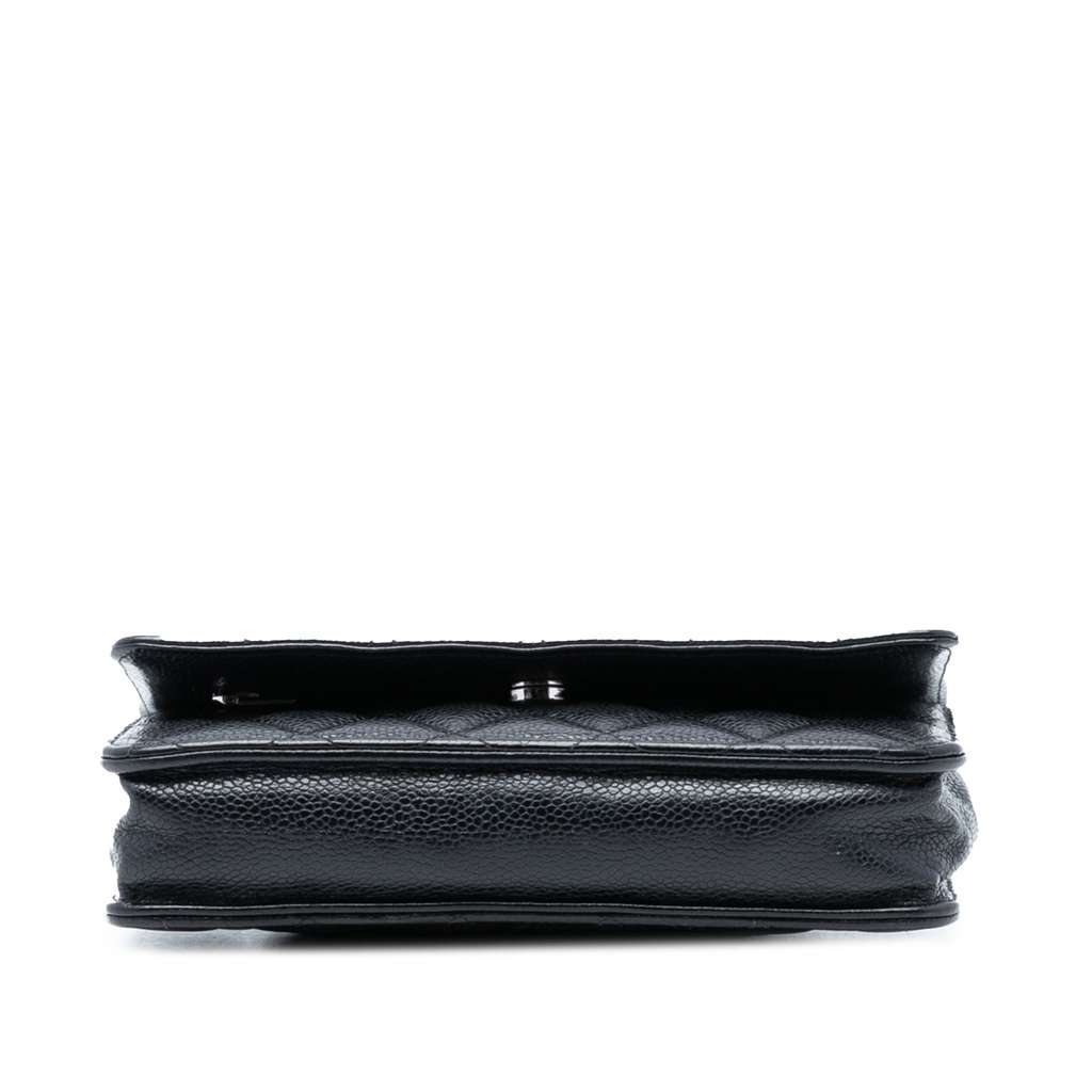 Chanel CC Quilted Caviar Wallet on Chain - 3