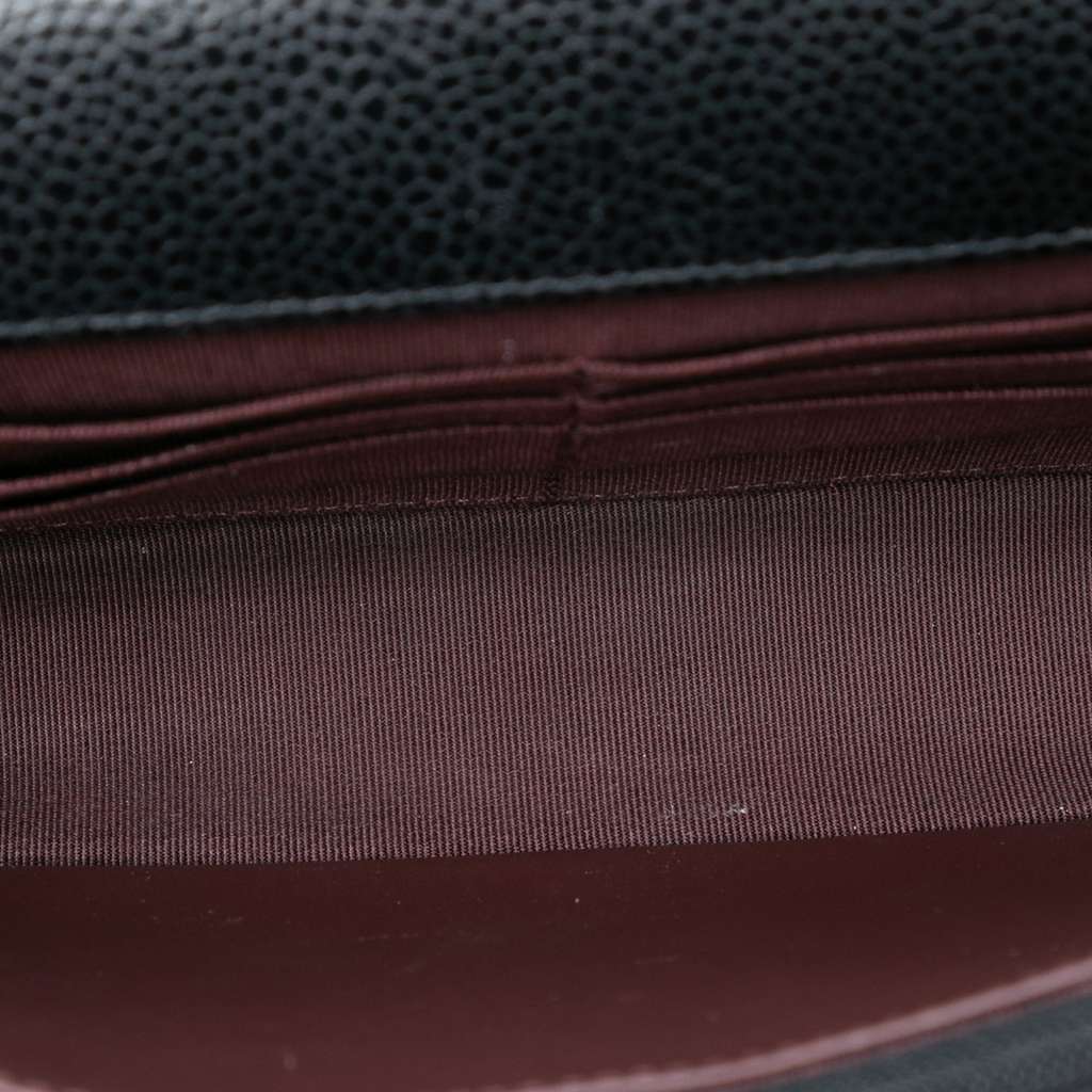 Chanel CC Quilted Caviar Wallet on Chain - 4