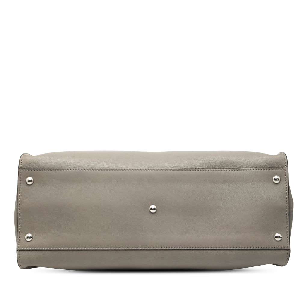 Fendi Large Leather Peekaboo Satchel - 3