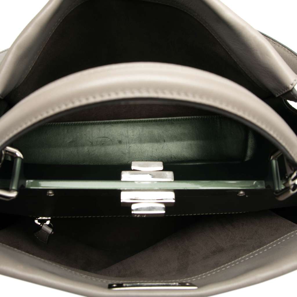 Fendi Large Leather Peekaboo Satchel - 4