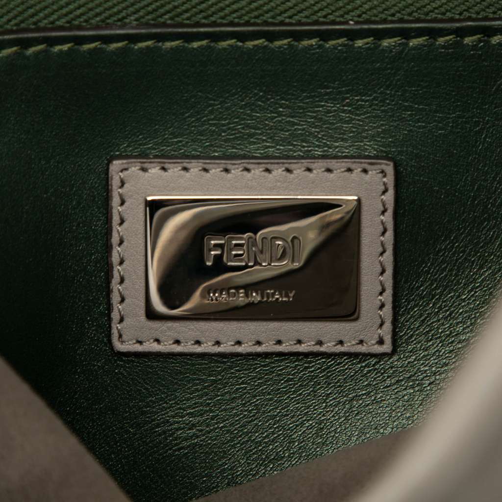 Fendi Large Leather Peekaboo Satchel - 5