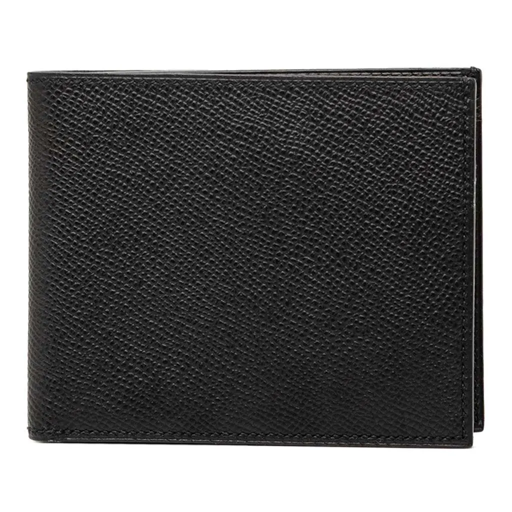 Hermès Epsom Mc2 Thales Bifold Wallet Black Leather Good - Front View
