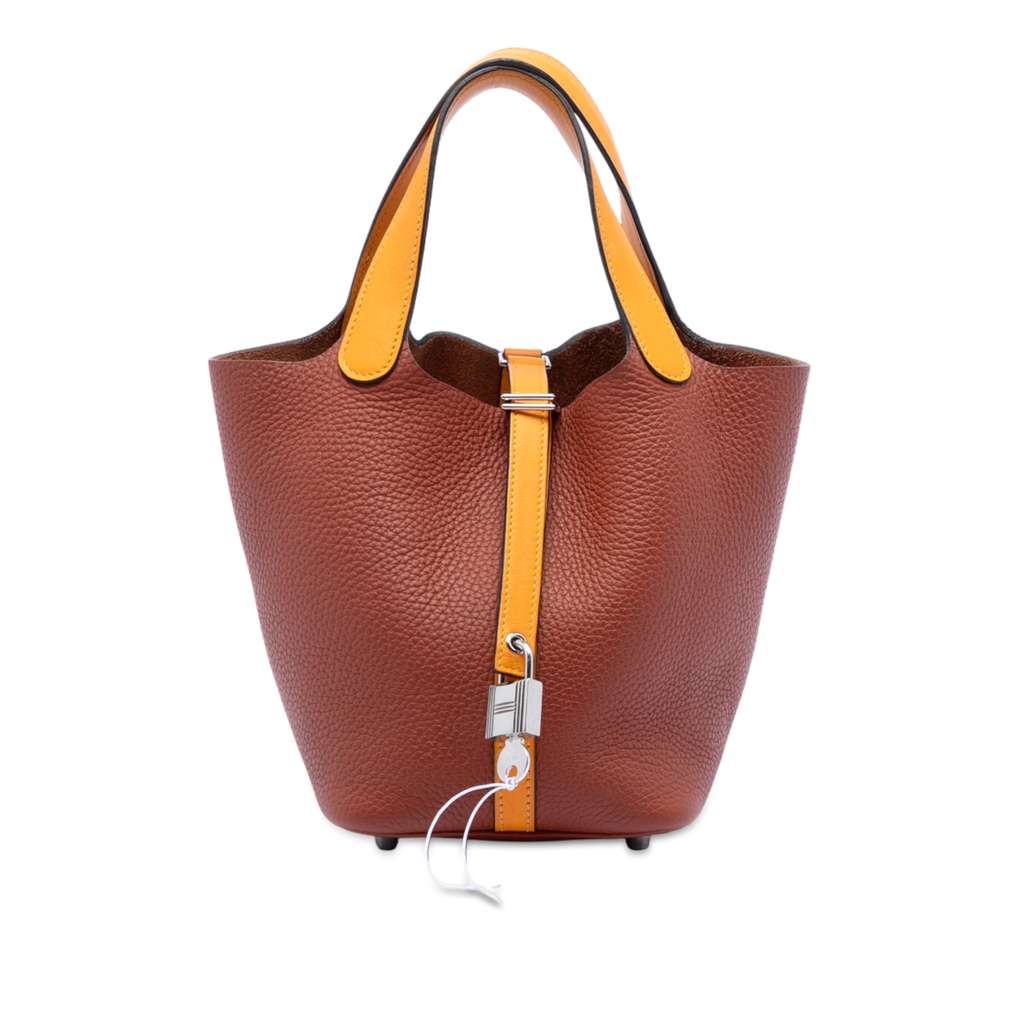 Hermès Bicolor Clemence and Swift Picotin Lock 18