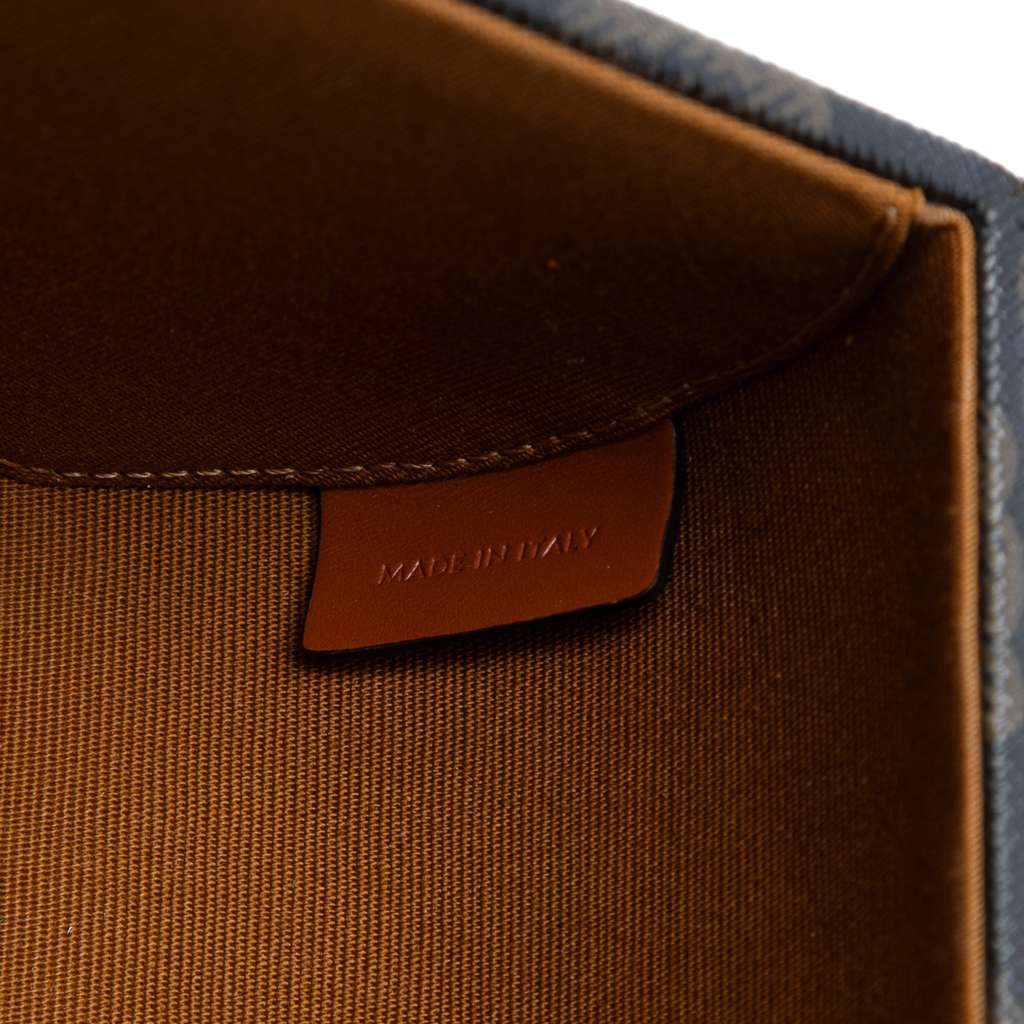 Celine Triomphe Coated Canvas Round Box Handbag - 5