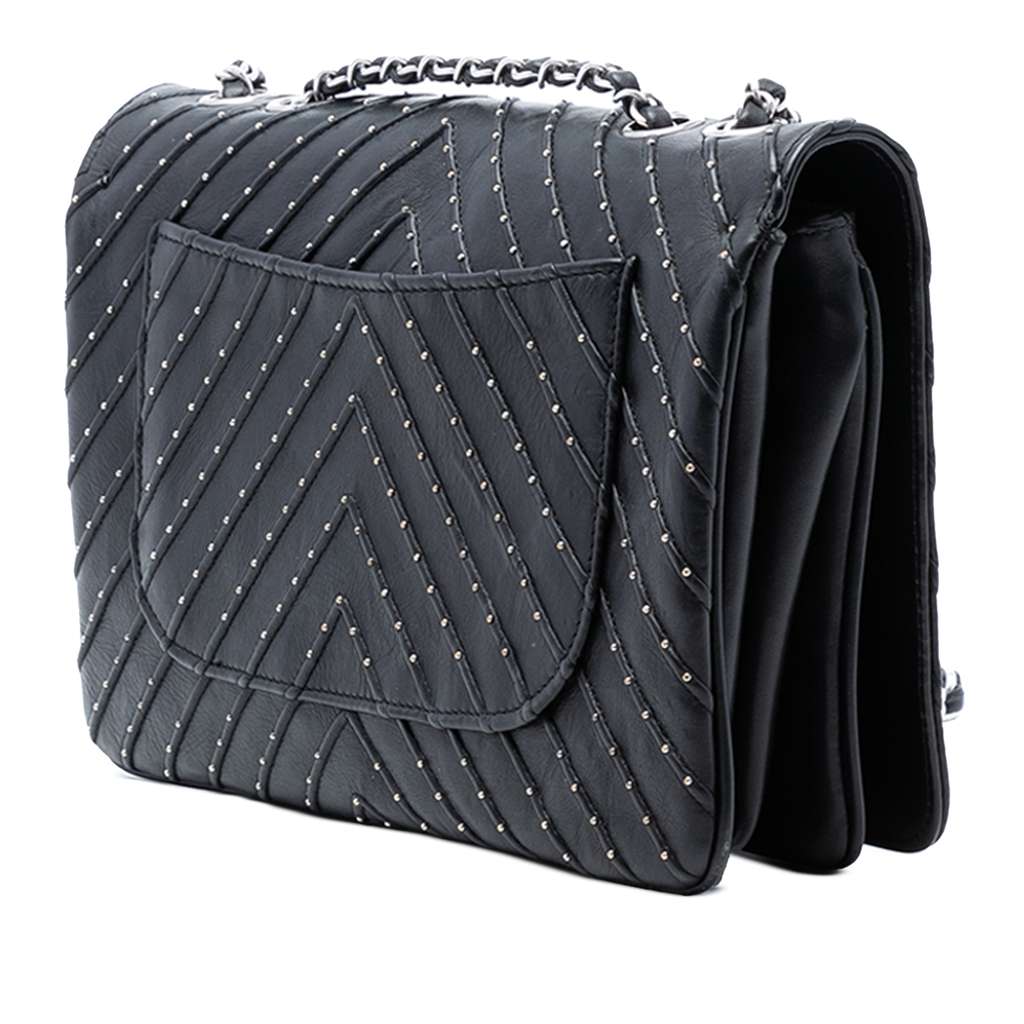 Chanel Chevron Lambskin Stud Wars Flap - 2