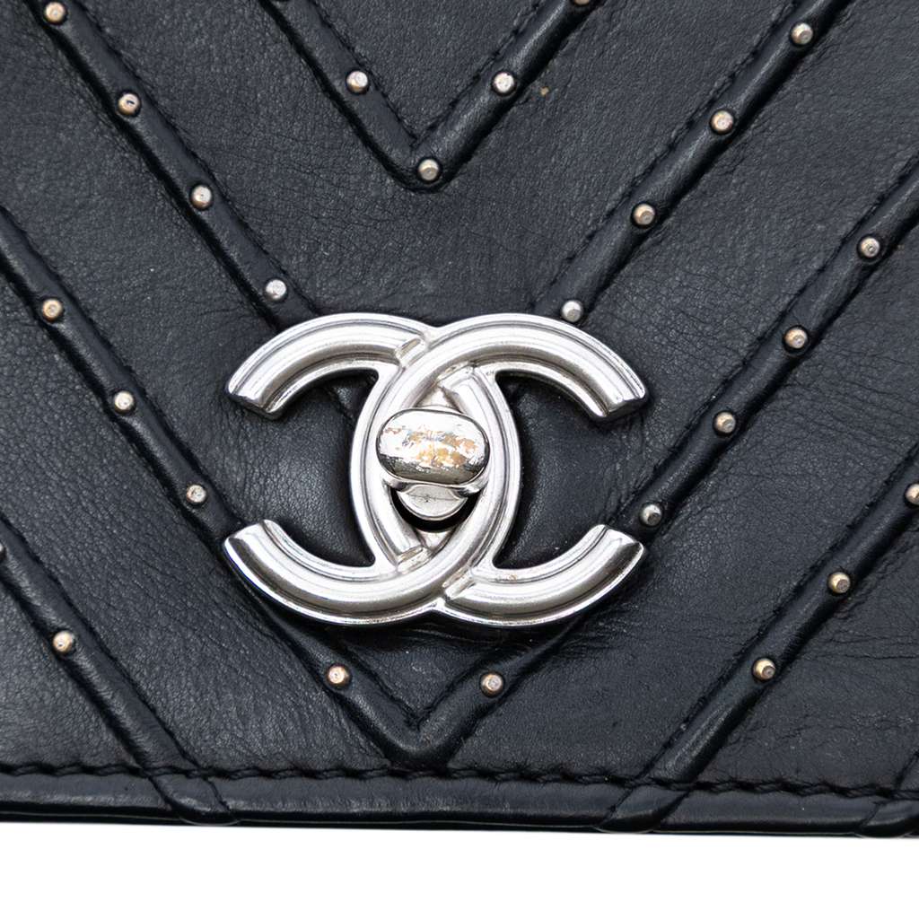 Chanel Chevron Lambskin Stud Wars Flap - 5