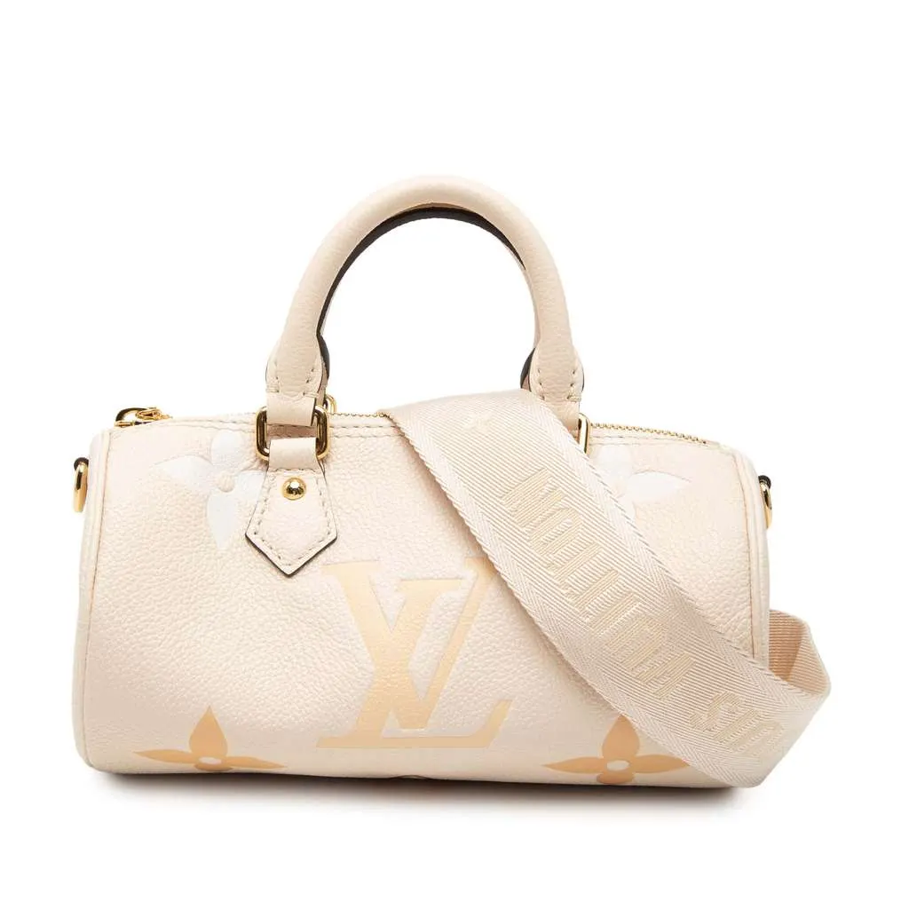 Louis Vuitton Monogram Empreinte Giant By The Pool Papillon BB Brown Leather Very good - Front View