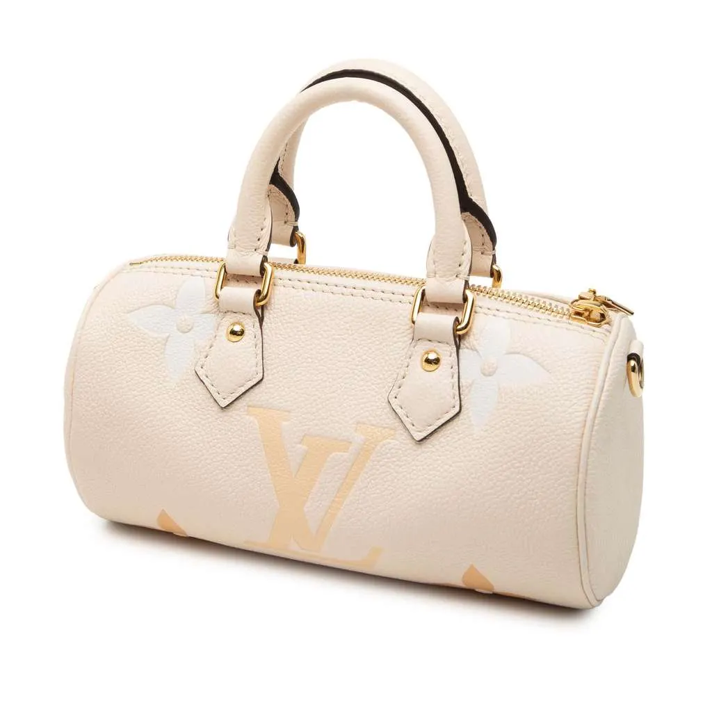 Louis Vuitton Monogram Empreinte Giant By The Pool Papillon BB Brown Leather Very good - Back View