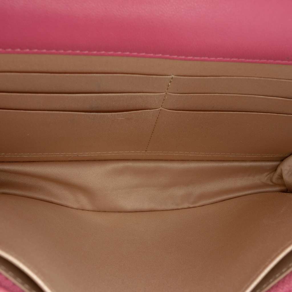 Chanel CC Embossed Lambskin Camellia Wallet On Chain - 4