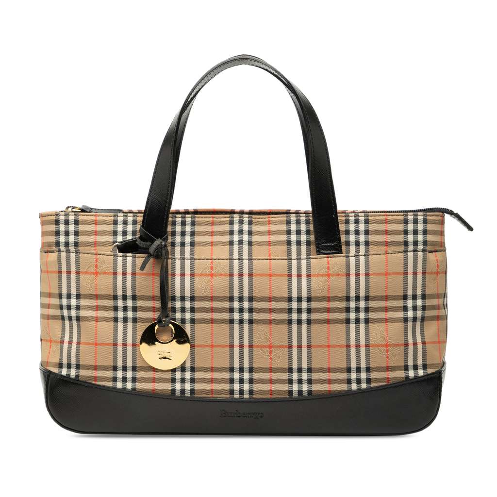 Burberry Haymarket Check Canvas Tote