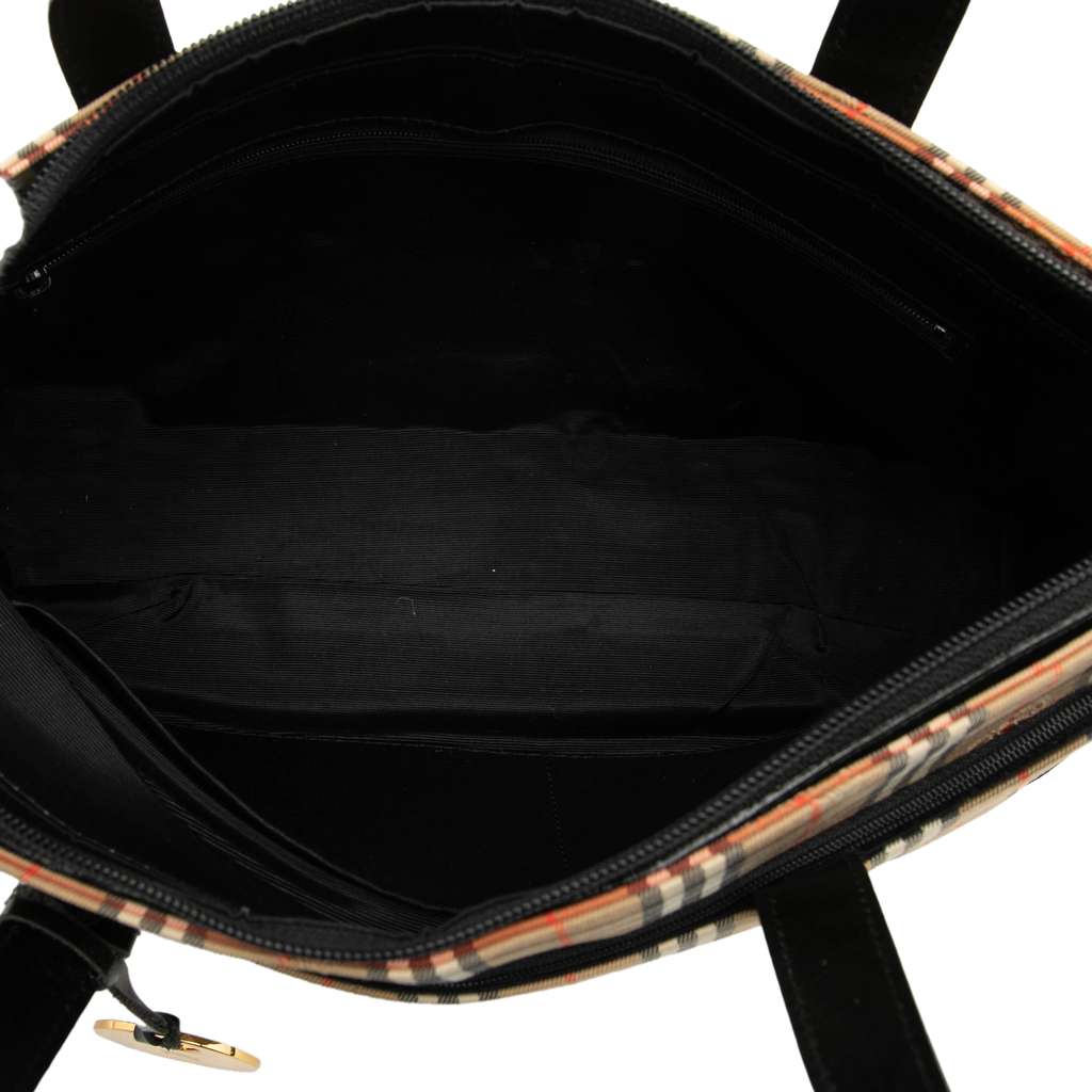 Burberry Haymarket Check Canvas Tote - 4
