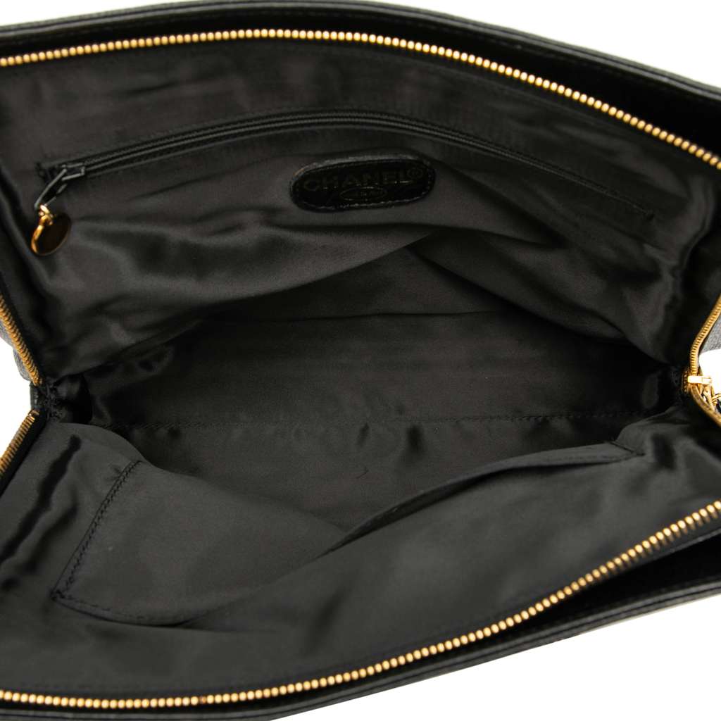 Chanel Caviar Logo Chain Tote - 4