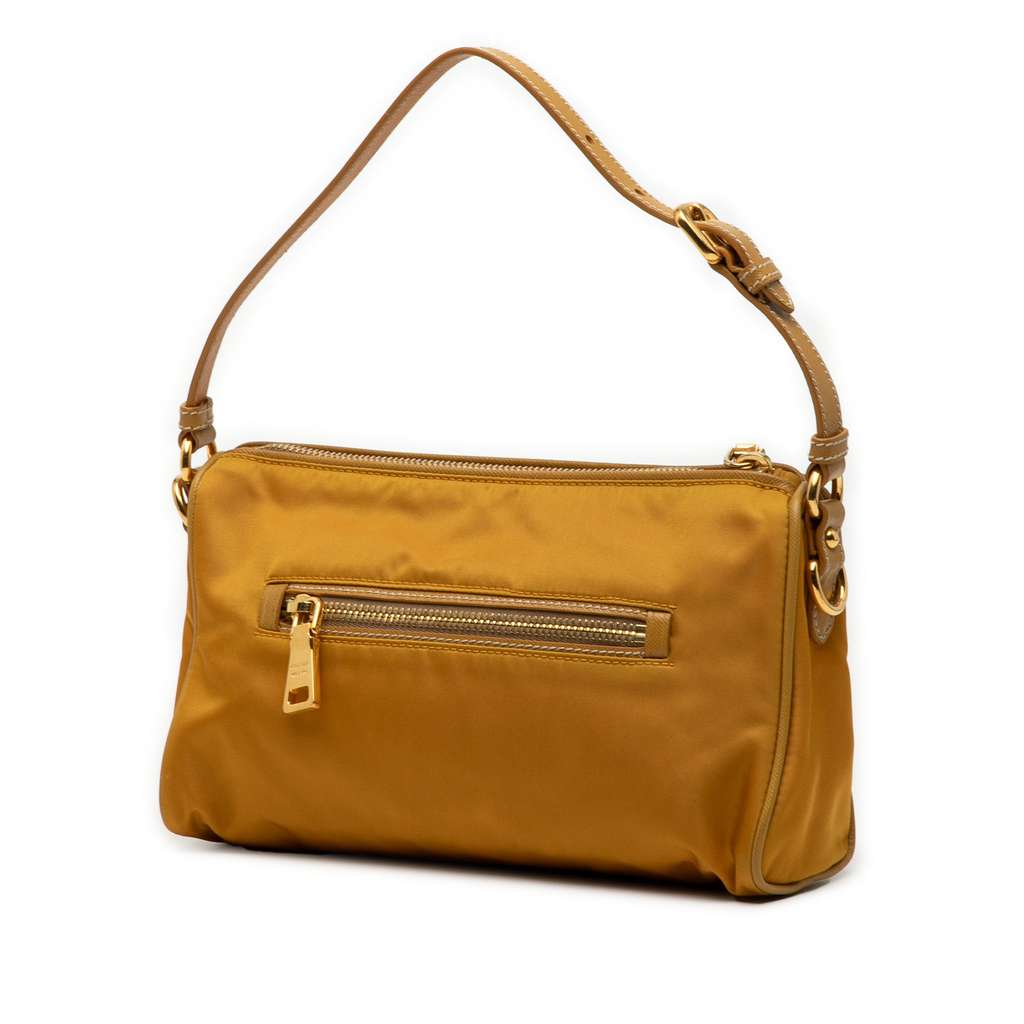 Prada Saffiano Trimmed Tessuto Handbag - 2