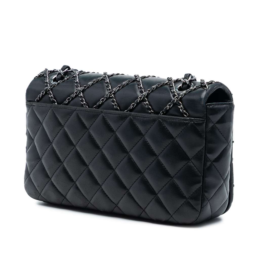 Chanel CC Quilted Lambskin Chain Embellished Flap - 2
