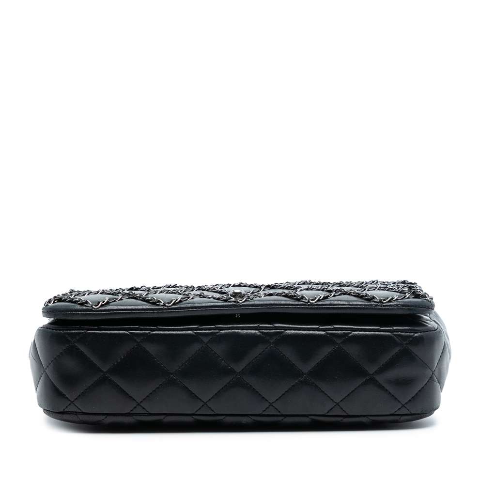Chanel CC Quilted Lambskin Chain Embellished Flap - 3