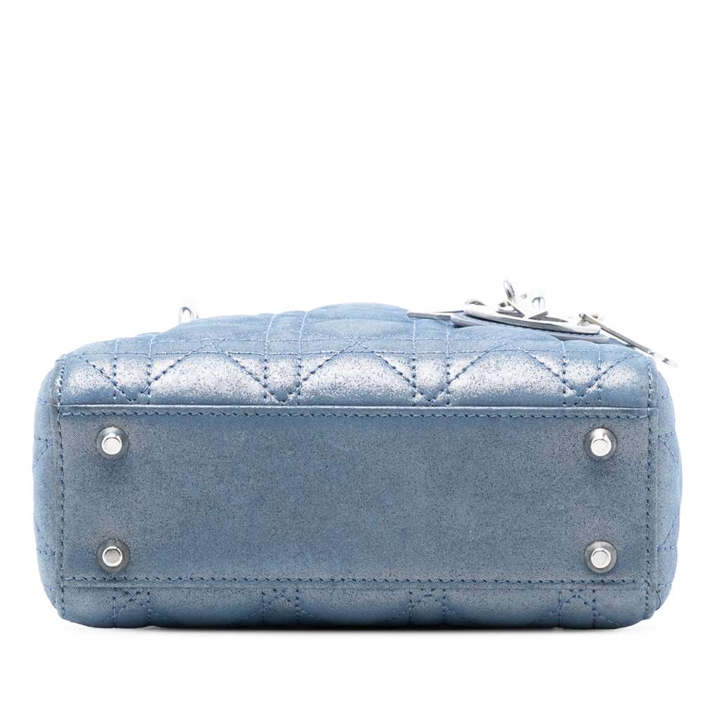 Dior Mini Iridescent Lambskin Cannage Lady Dior - 3