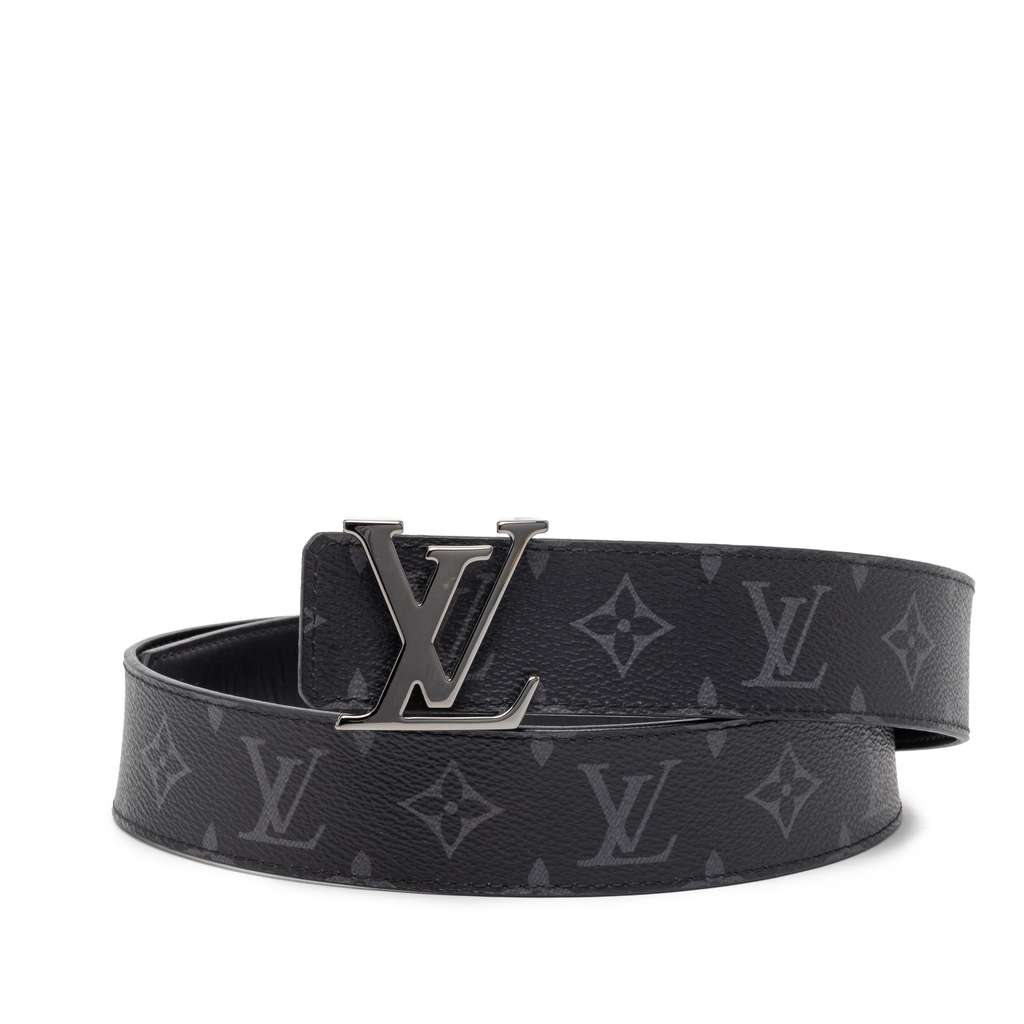 Louis Vuitton Monogram Eclipse LV Initiales Reversible Belt