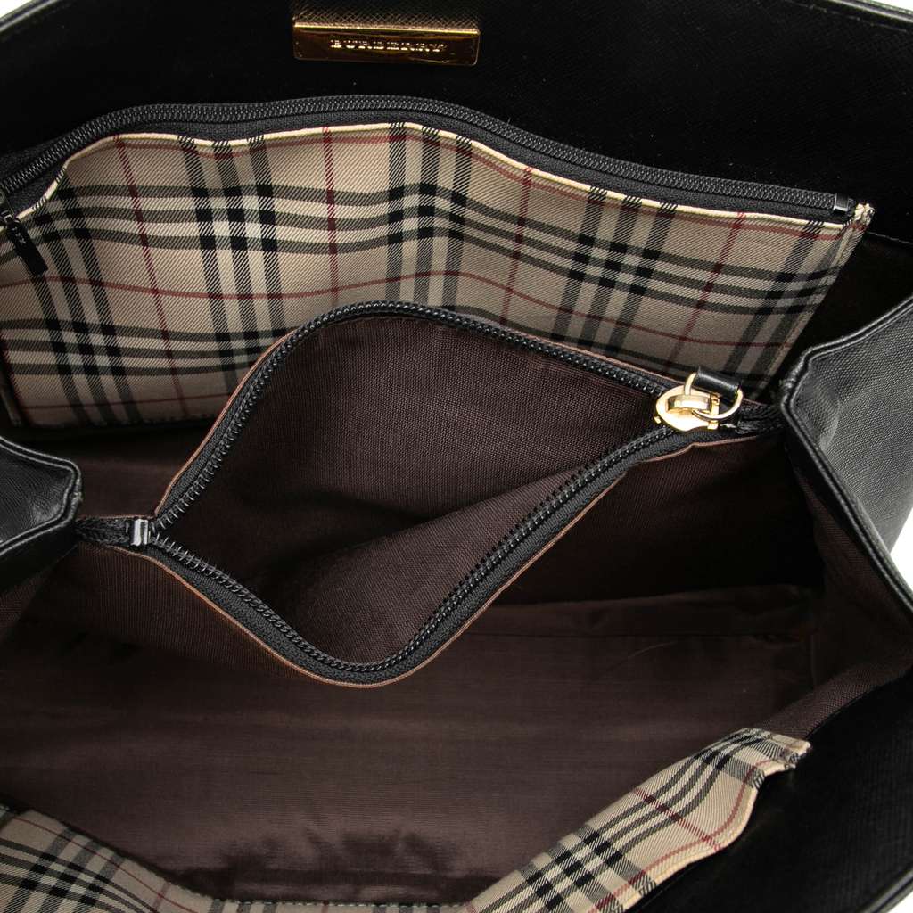 Burberry Leather Tote - 4