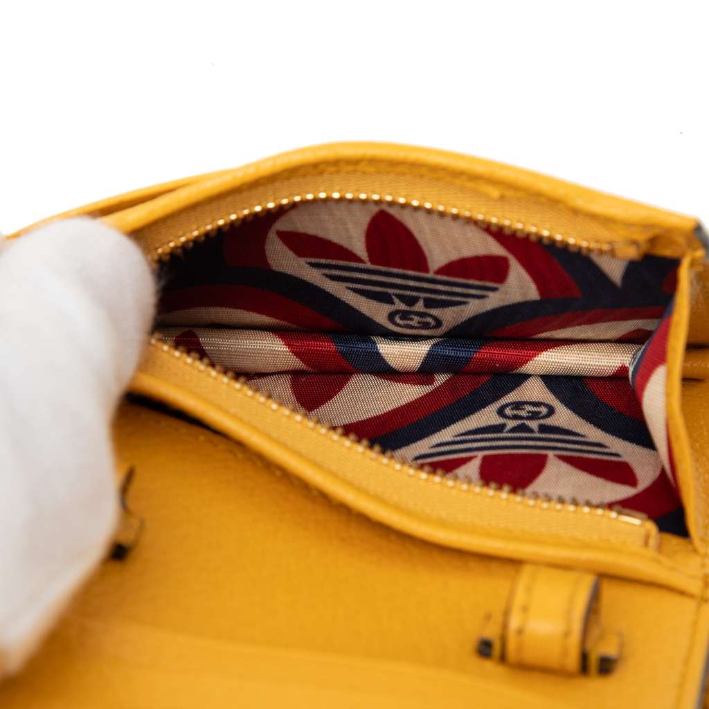 Gucci Adidas Leather Horsebit Wallet on Strap - 4