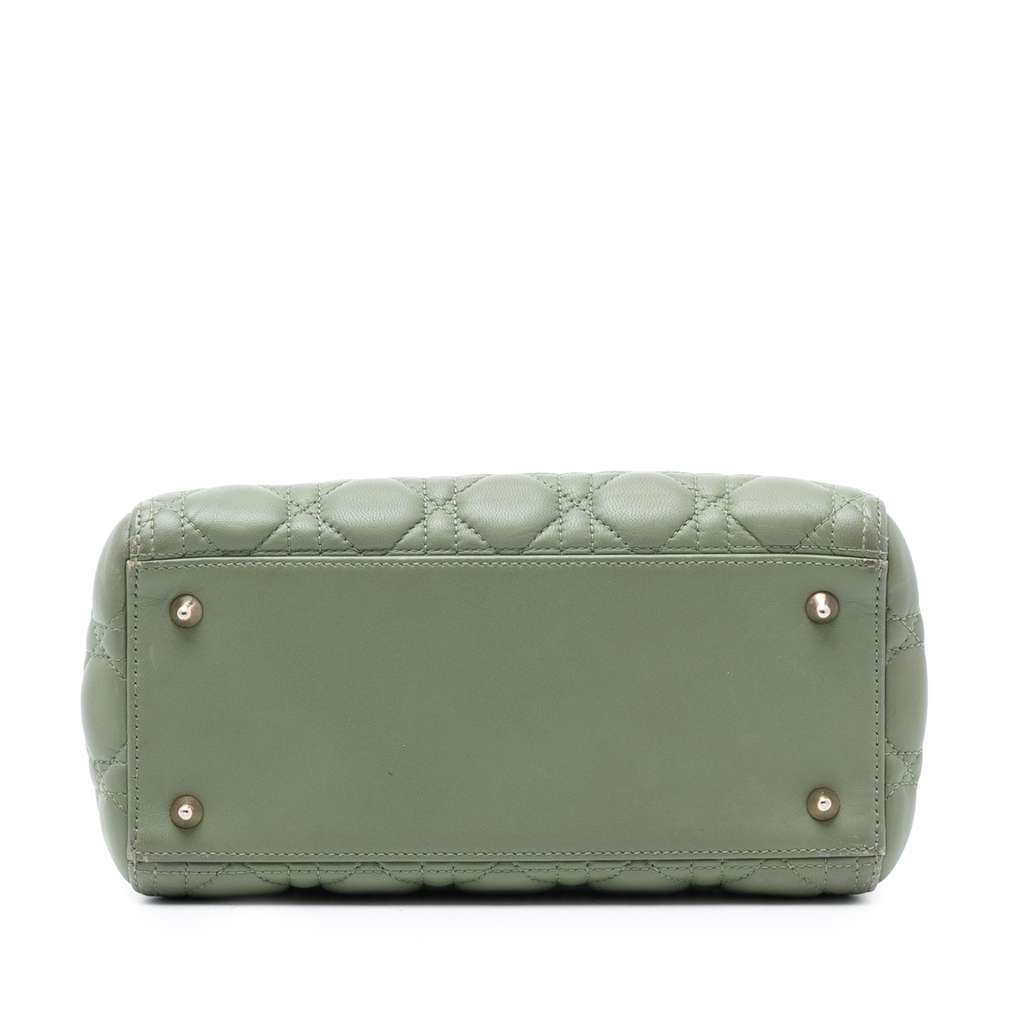 Dior Medium Lambskin Cannage Lady Dior - 3