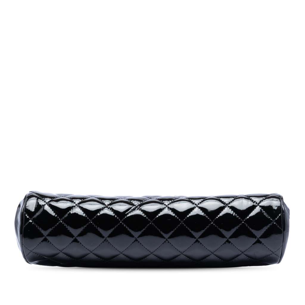 Chanel CC Quilted Patent Kiss Lock Clutch - 3