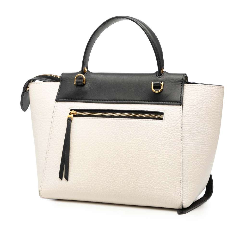 Celine Micro Bicolor Leather Belt Satchel - 2